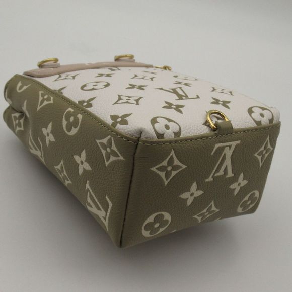 Louis Vuitton Tiny Rucksack Backpack Bag Embossed Leather Monogram Khaki Beige - Picture 4 of 8